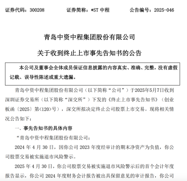 维度配资 多家*ST公司公告，触及退市指标