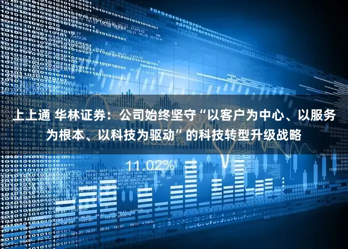 上上通 华林证券：公司始终坚守“以客户为中心、以服务为根本、以科技为驱动”的科技转型升级战略